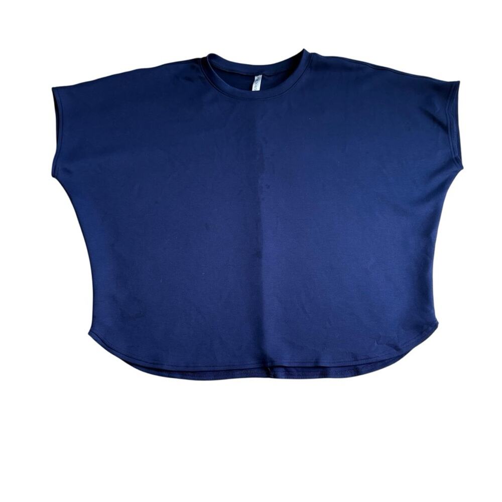 Dear Scarlett Deep Blue Short Sleeve Top